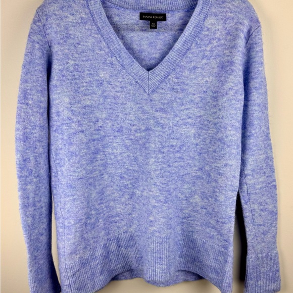 Banana Republic Women's Size XS Sweater Blue Long Sleeve Merino Wool, Alpaca - Picture 11 of 13